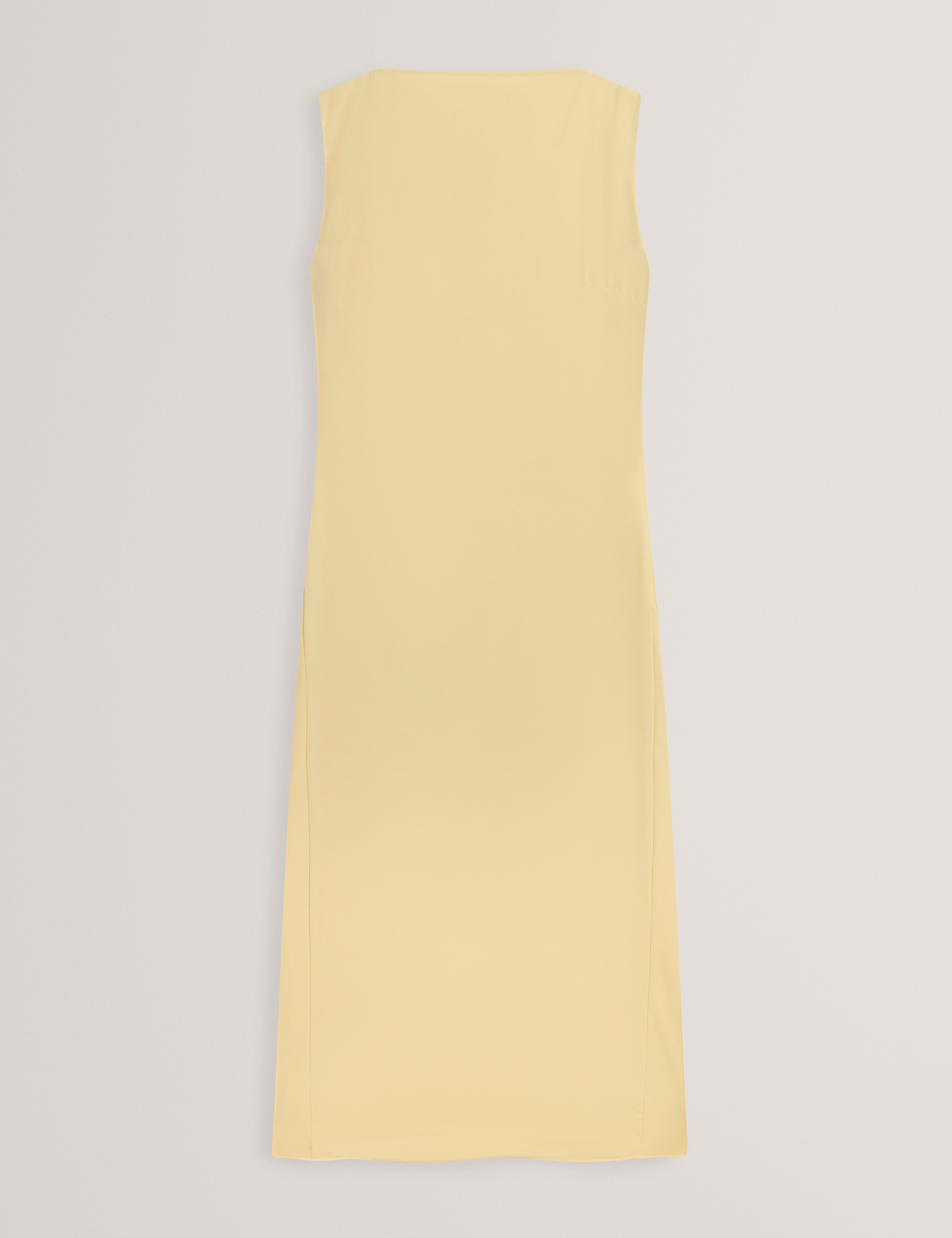 DAHRCY: Sleeveless Midi Dress With Pleat Detail