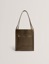 TAALA: Soft Slouch Small Leather Tote