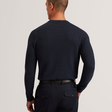 SAINSY: T Stitch Crew Neck