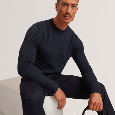 SAINSY: T Stitch Crew Neck