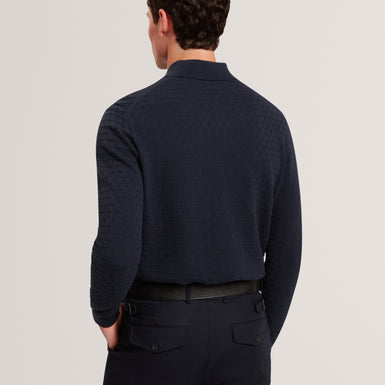 GATEN: LS T Stitch Polo