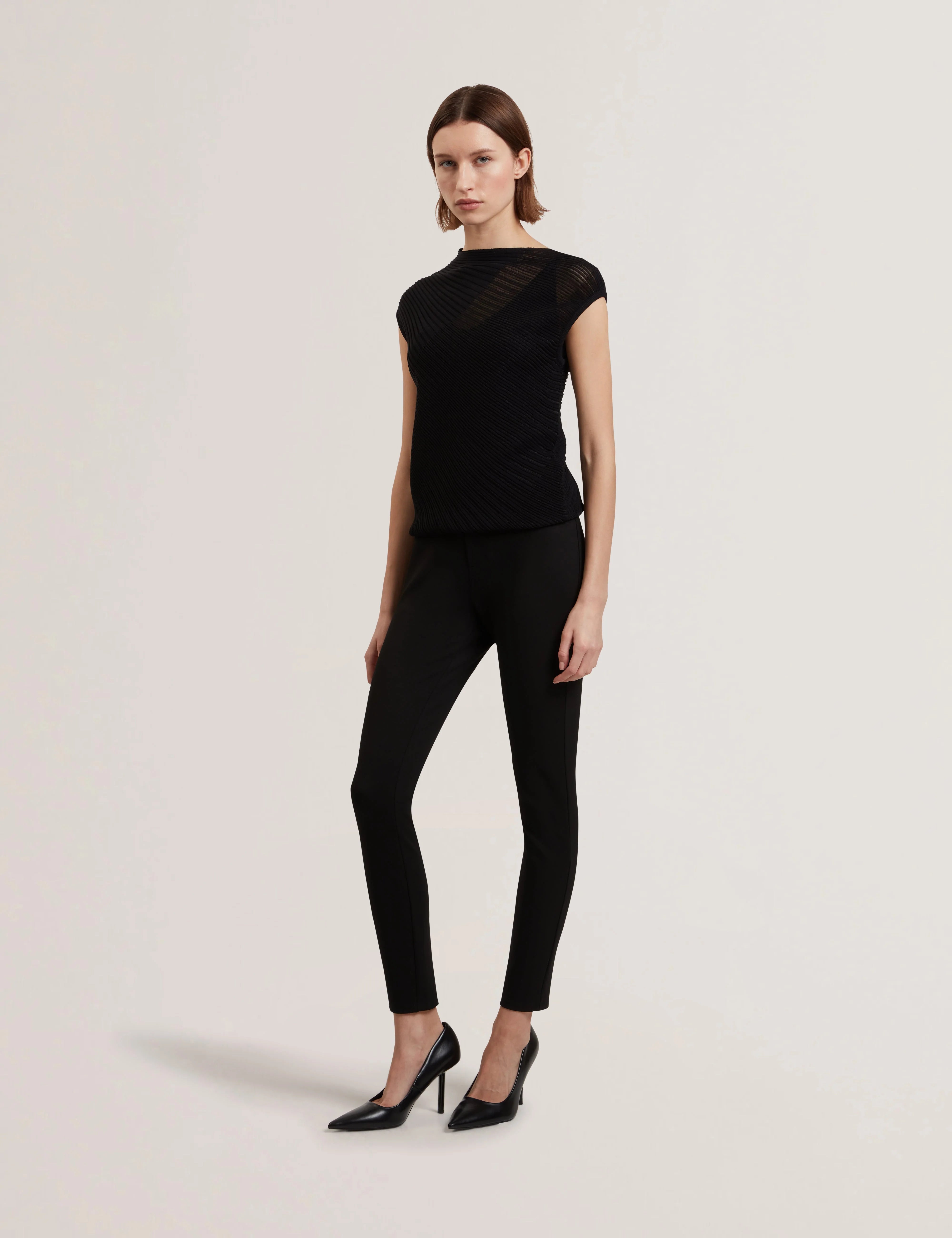 Womens FELINDA-Fly Front Stretch Legging