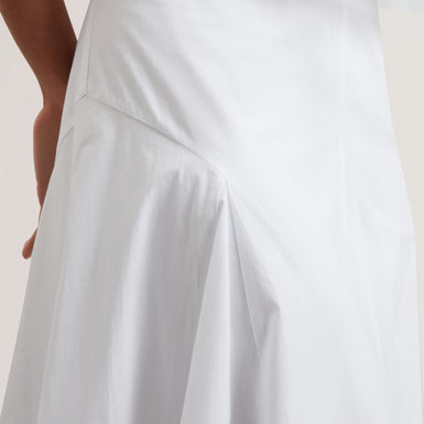 Women's ZANZAH-Cotton Poplin Midi Skirt