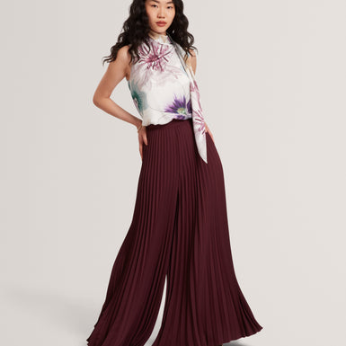 HARYX: Pleated Wide Leg Trouser