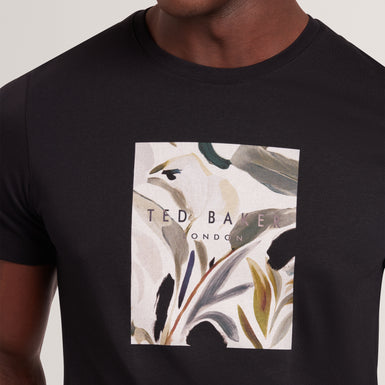 Men's JUSTINO-SS Box Print Graphic T-shirt