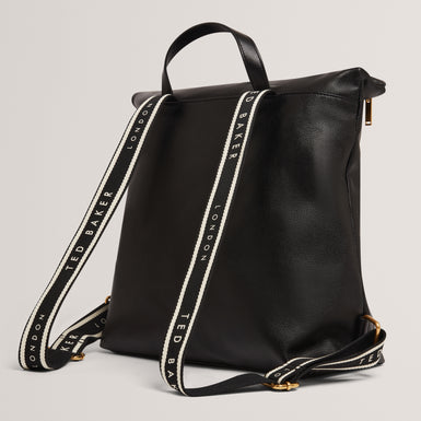 Women's LUCCEA-Webbing Leather Backpack