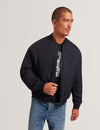 BOMBARD: Relaxed Fit Nylon MA1 Bomber Jacket