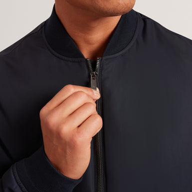 BOMBARD: Relaxed Fit Nylon MA1 Bomber Jacket