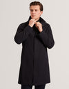 RUABON: Nylon Funnel Neck Jacket With Mock Liner