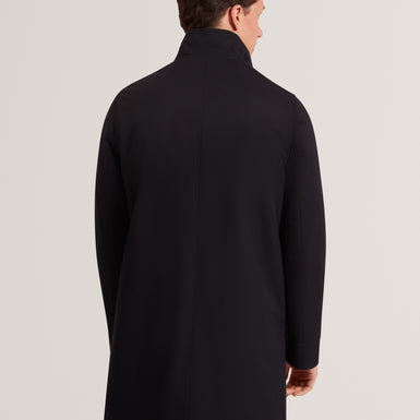 RUABON: Nylon Funnel Neck Jacket With Mock Liner