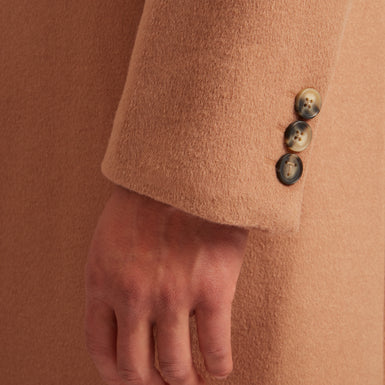 ALERTON: Slim Fit Wool Blend City Overcoat