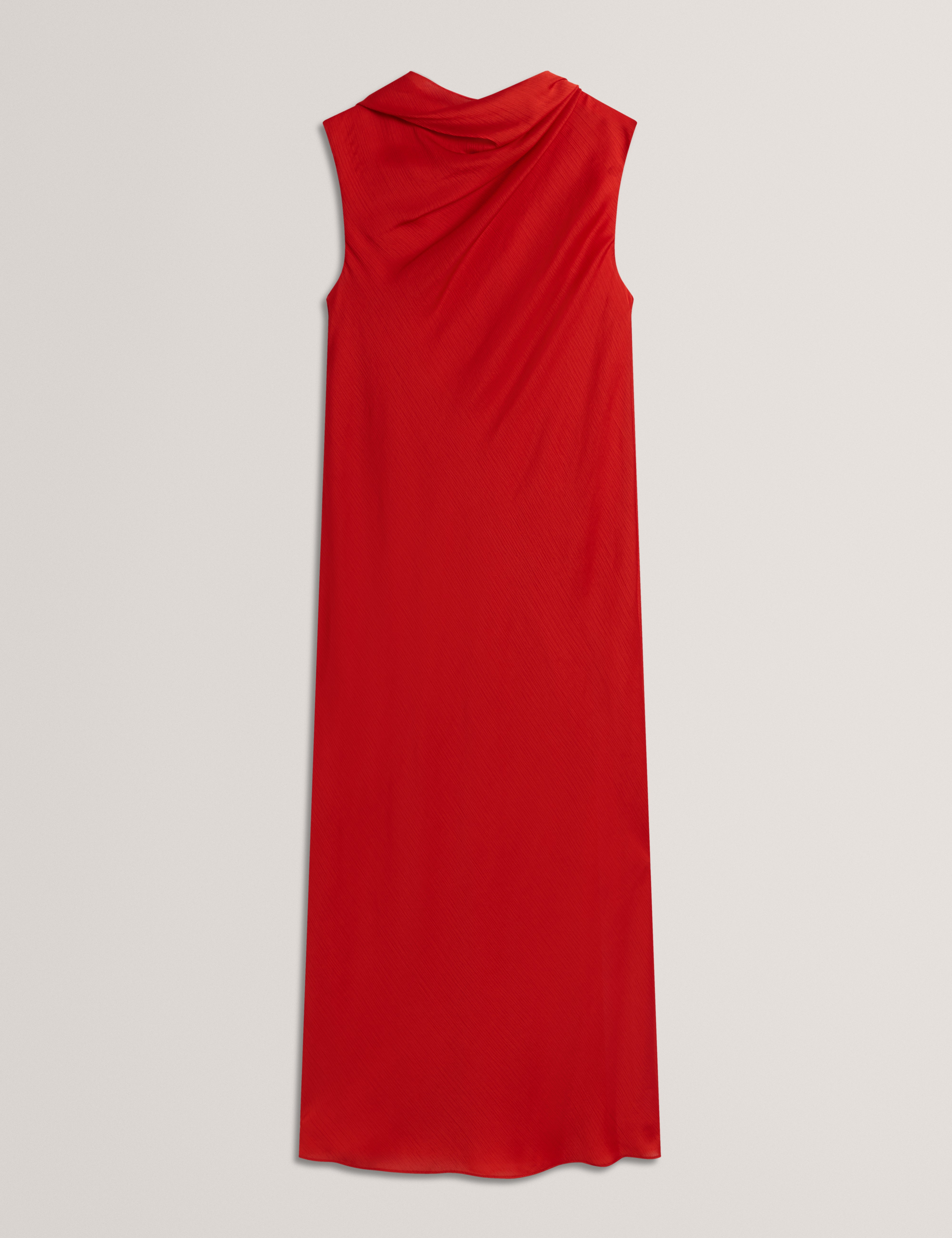 GOANA: Sleeveless Neck Tie Midi Dress