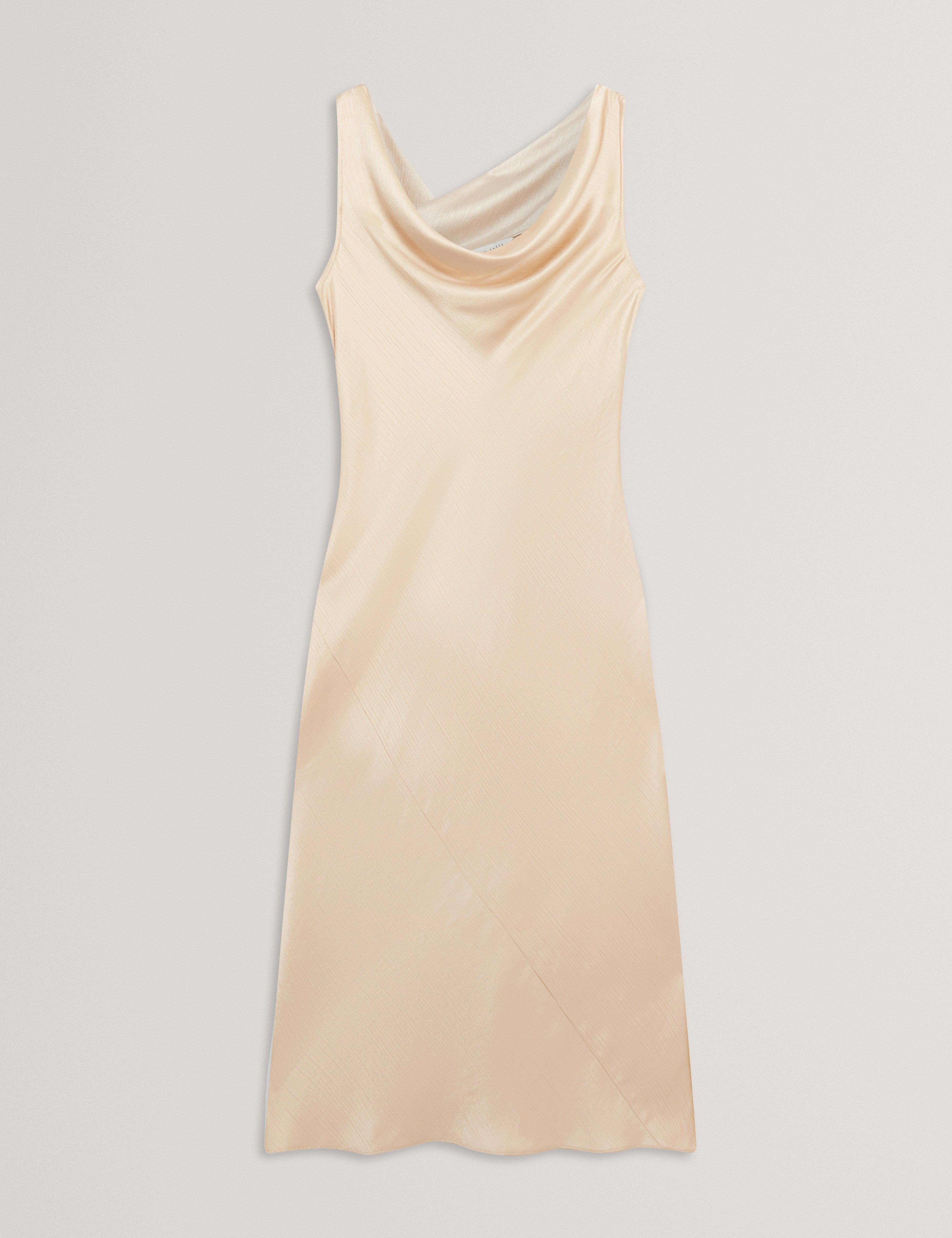 MIINTA: Cowl Neck Midi Dress