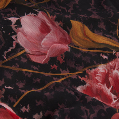 ENDRINA: Long Sleeve Printed Midi Dress