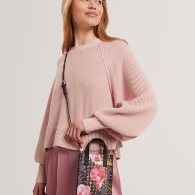 TALURA: Floral Printed Mini Icon Bag