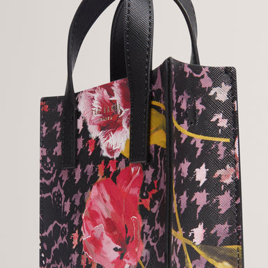 TALURA: Floral Printed Mini Icon Bag