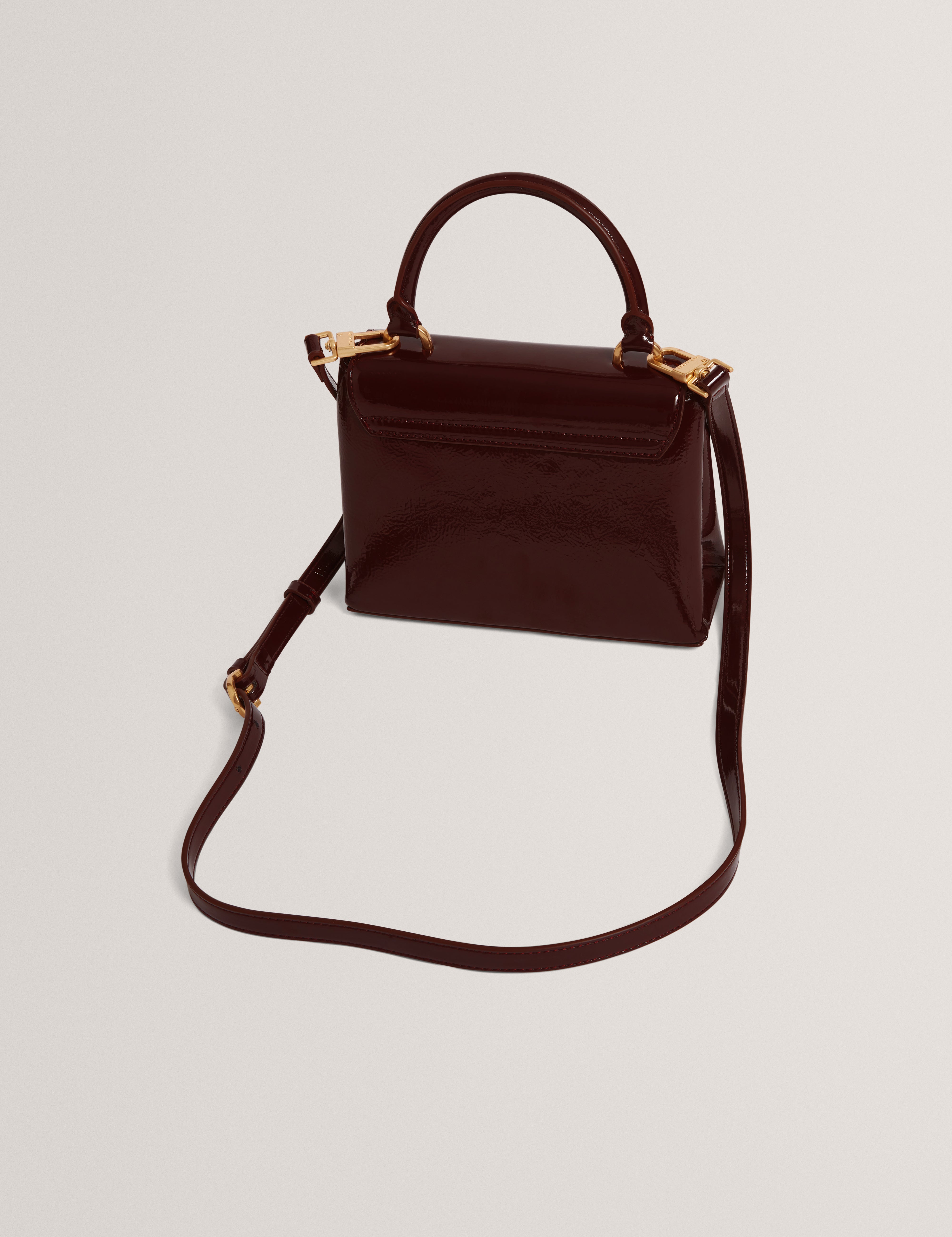 ROSEAU: Rose Detail Mini Crinkle Bag