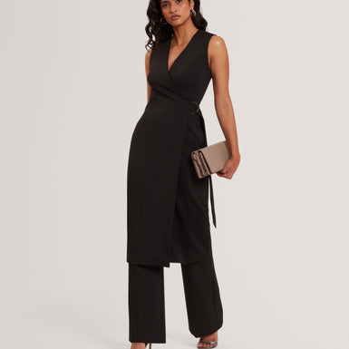 INDRIB: Tailored Wrap Midi Dress