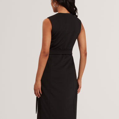 INDRIB: Tailored Wrap Midi Dress