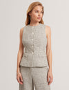 EKAAW: Tailored Boucle Fitted Waistcoat