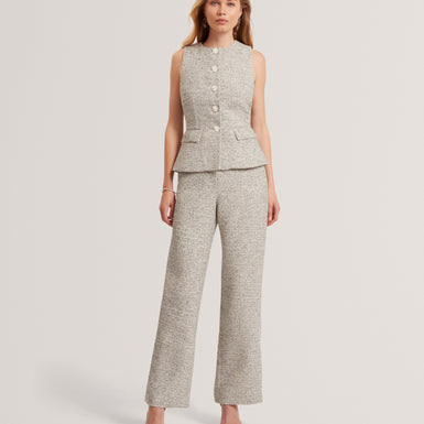 EKAAW: Tailored Boucle Fitted Waistcoat