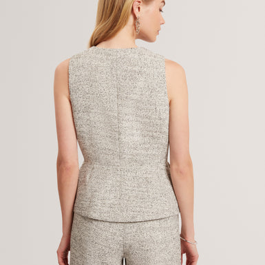 EKAAW: Tailored Boucle Fitted Waistcoat