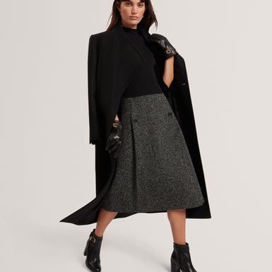EKAAD: Tailored Boucle Dress with Knitted Top