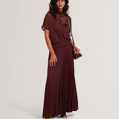 IBISSA: Knitted Top with Sheer Detailing