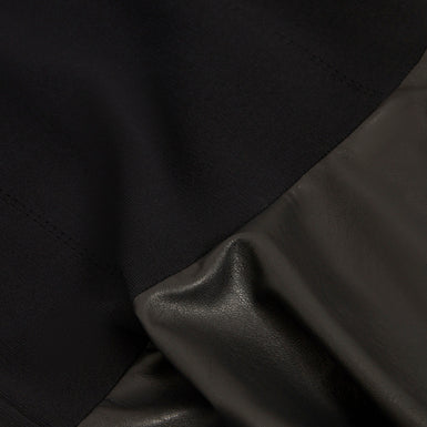 MILIOA: Mini Dress With Faux Leather Skirt
