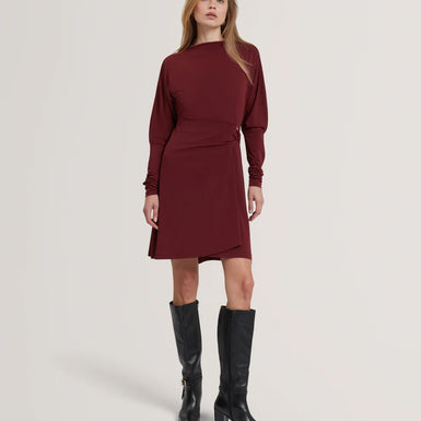 MAIRIEE: Wrap Jersey Mini Dress