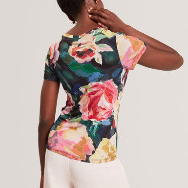 MAYFLA: Printed Fitted Tee