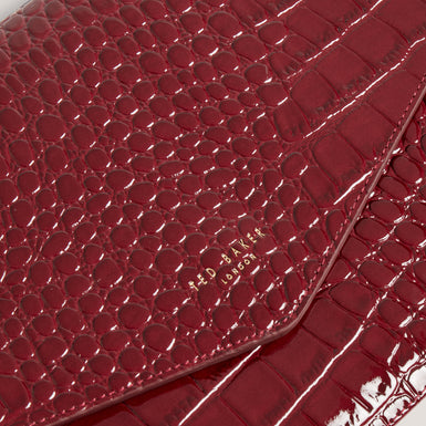 WESSLIE: Croc Effect Icon Envelope Pouch