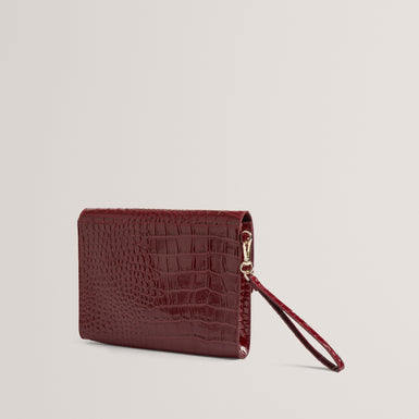 WESSLIE: Croc Effect Icon Envelope Pouch
