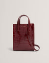 WENISSA: Croc Effect Mini Icon Bag