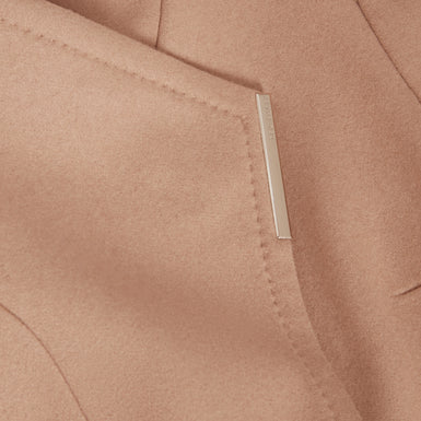 ROSESS: Short Belted Wool Wrap Coat
