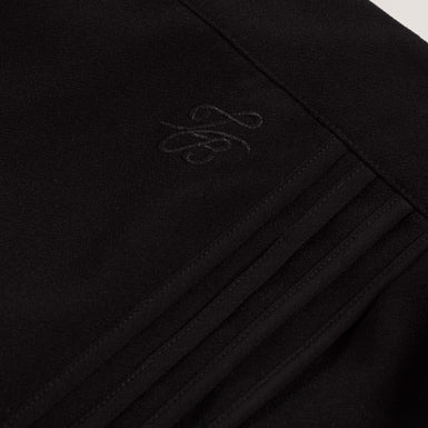 GORJJA: Piping Detail Wide Leg Crepe Trouser