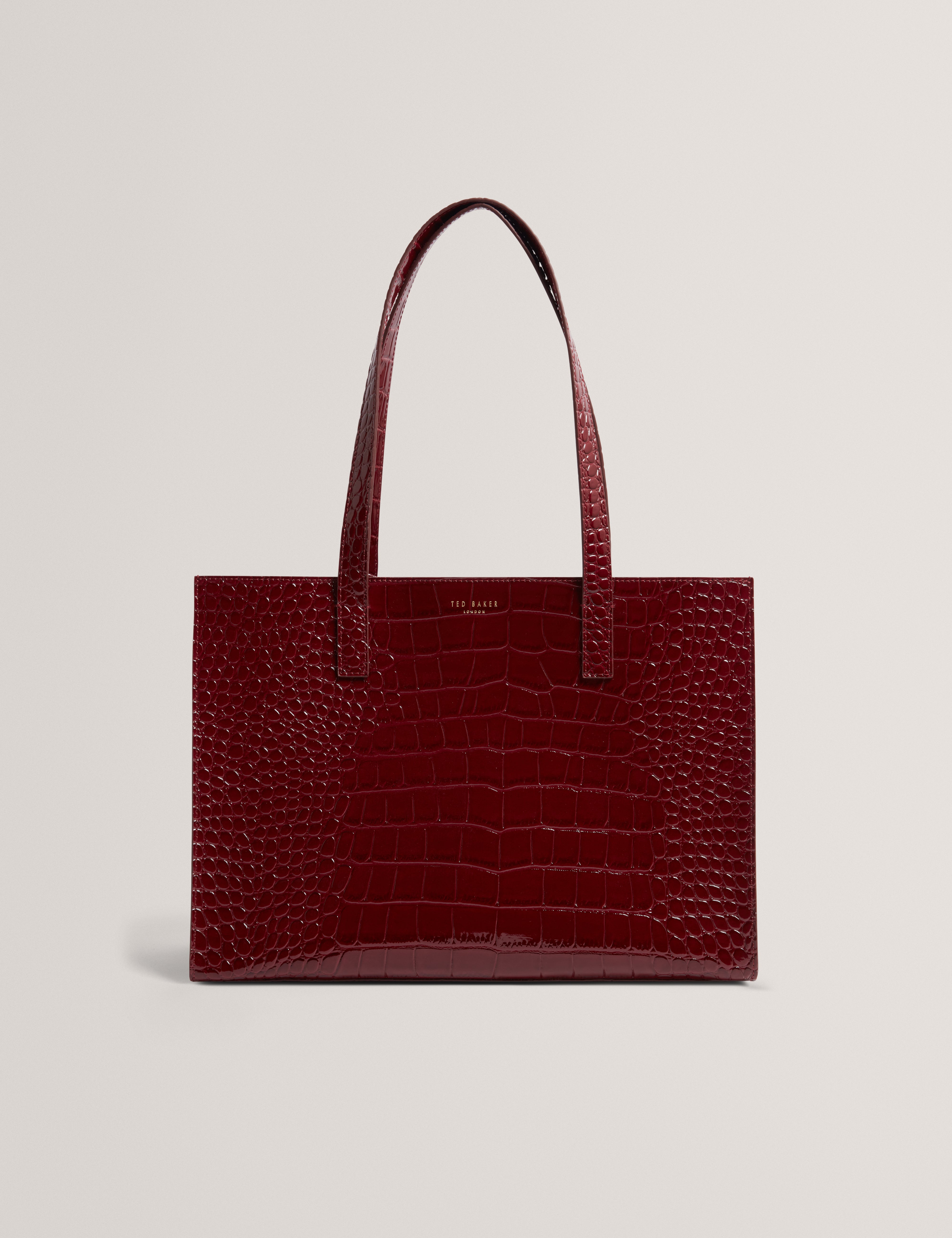 WELONA: Elongated Croc Icon Bag