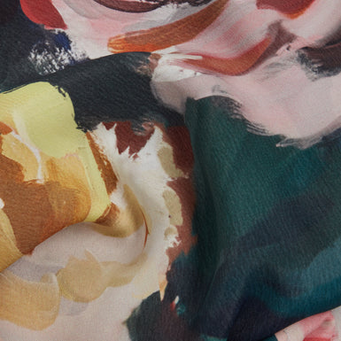 ARAGA: Tie Neck Printed Long Sleeve Shirt