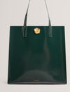 ROSENNI: Rose Detail Crinkle Large Tote Bag