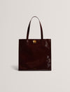 ROSENNI: Rose Detail Crinkle Large Tote Bag