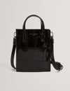 VIIENNA: Croc Effect Mini Icon Bag