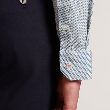 OLWENO: Slim Fit Geo Print Shirt