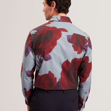 GIVIRA: Regular Fit Floral Print Shirt