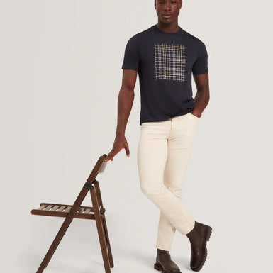SIONAN: Box Print T-Shirt