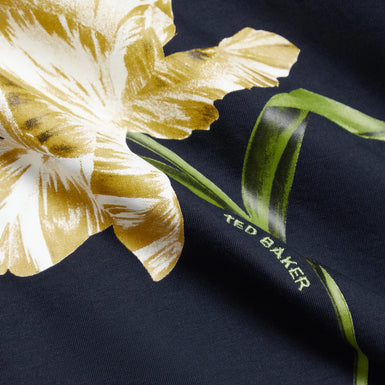 TALYSSA: Placement Floral T-Shirt