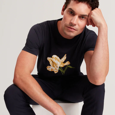 TALYSSA: Placement Floral T-Shirt