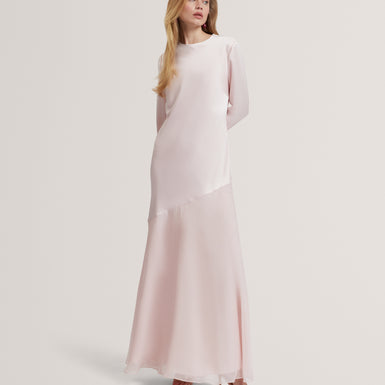 SHKYE: Diagonal Waist Seam Maxi Dress