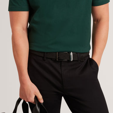 AUSTIIN: Woven Leather Elasticated Belt