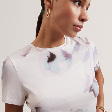 VELLEY: Printed Fitted Tee