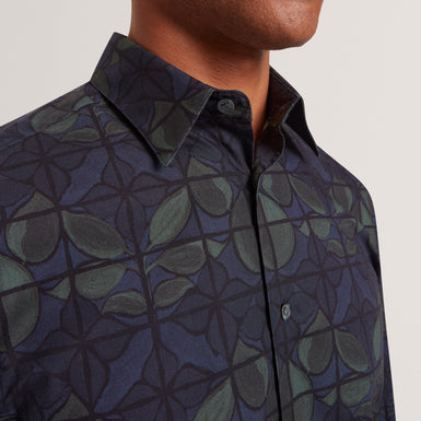 FRANKKN: LS Regular Fit Floral Check